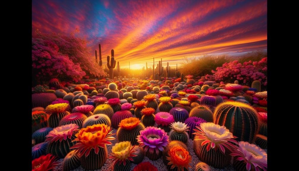 cactus flower blooming patterns