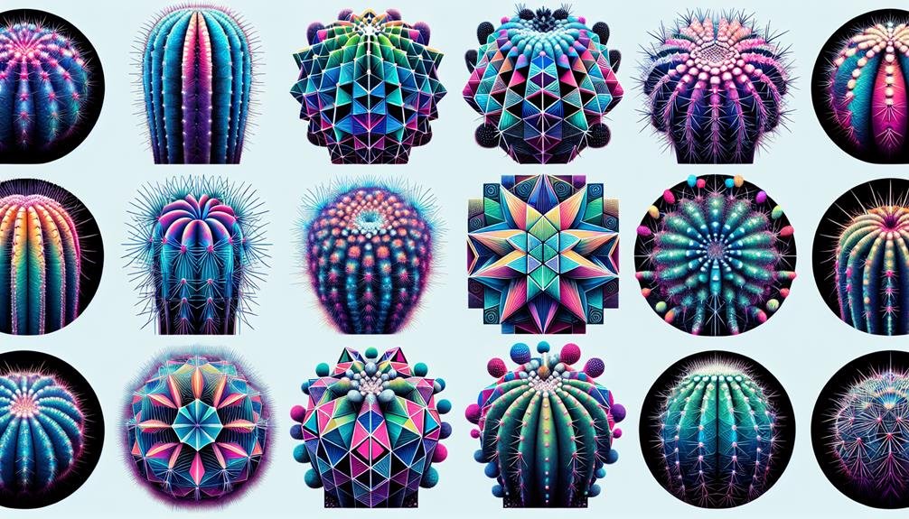 cactus plants with unique patterns