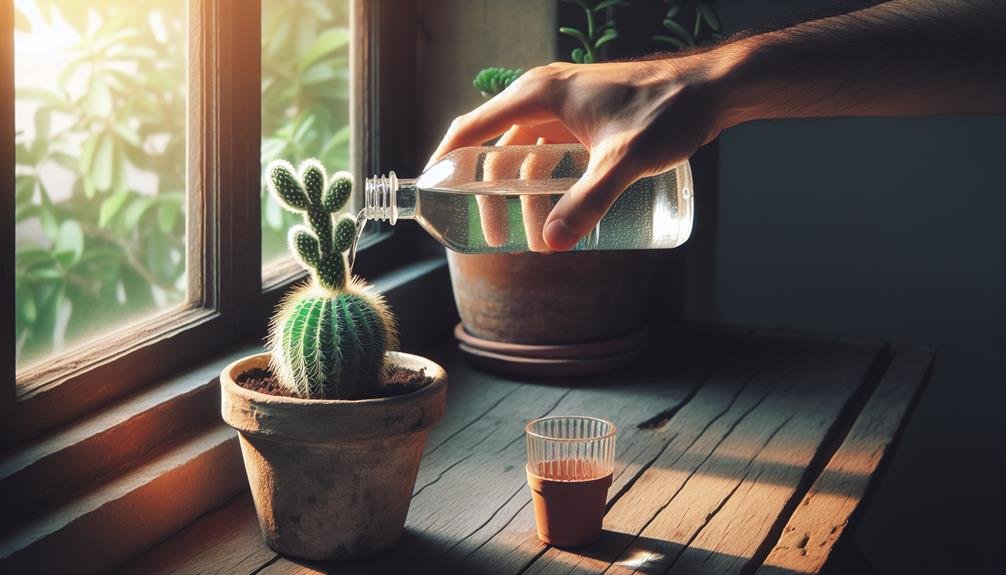 cactus watering guide indoors