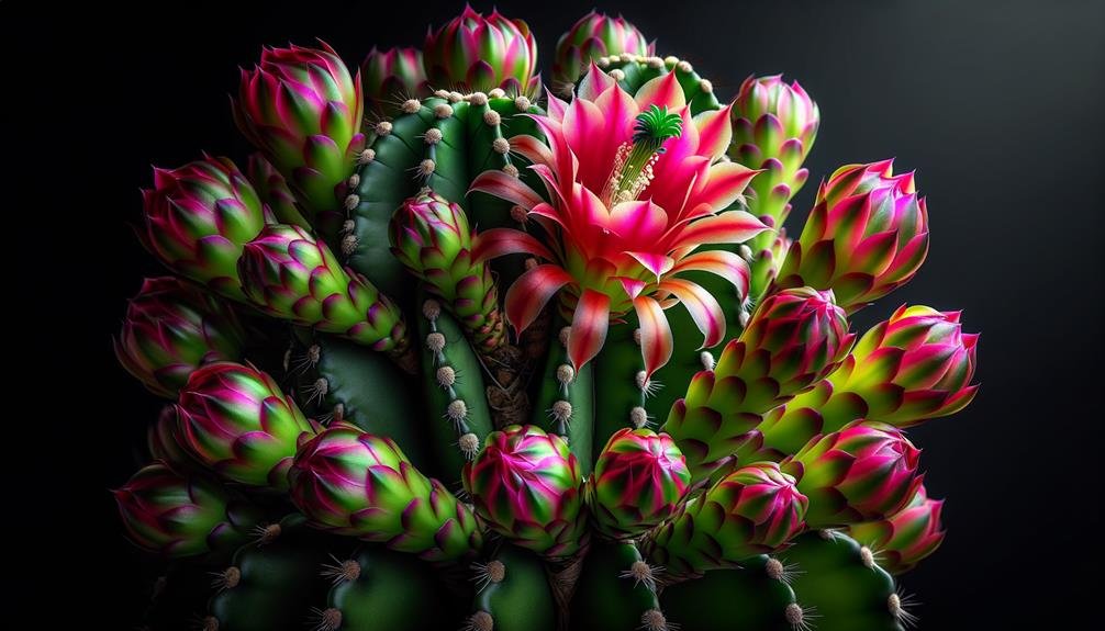 christmas cactus in bloom
