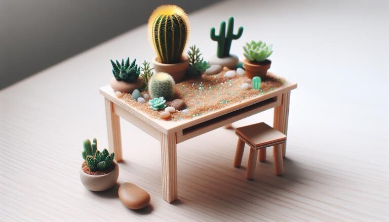 desk decoration with desert vibes