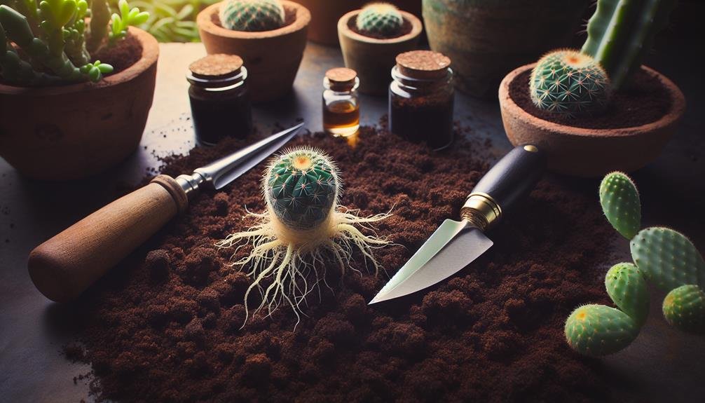rooting in cactus propagation