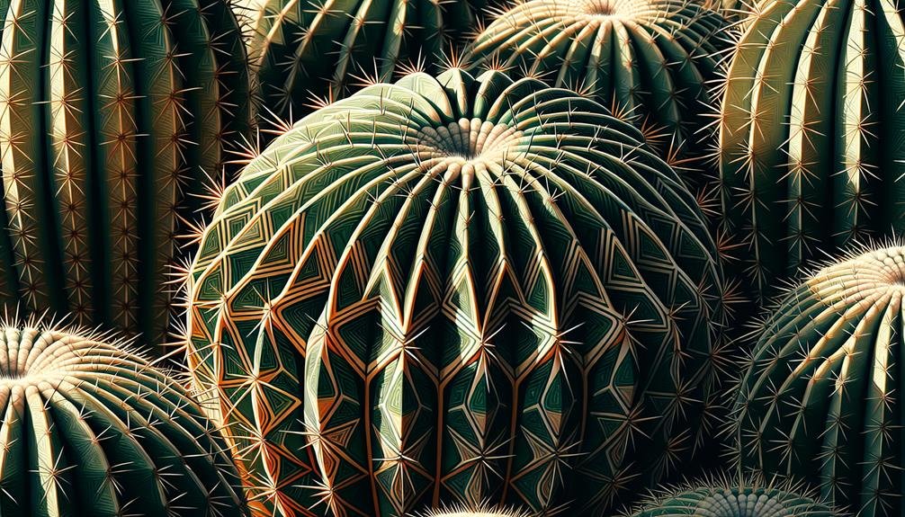 succulent plants with patterns