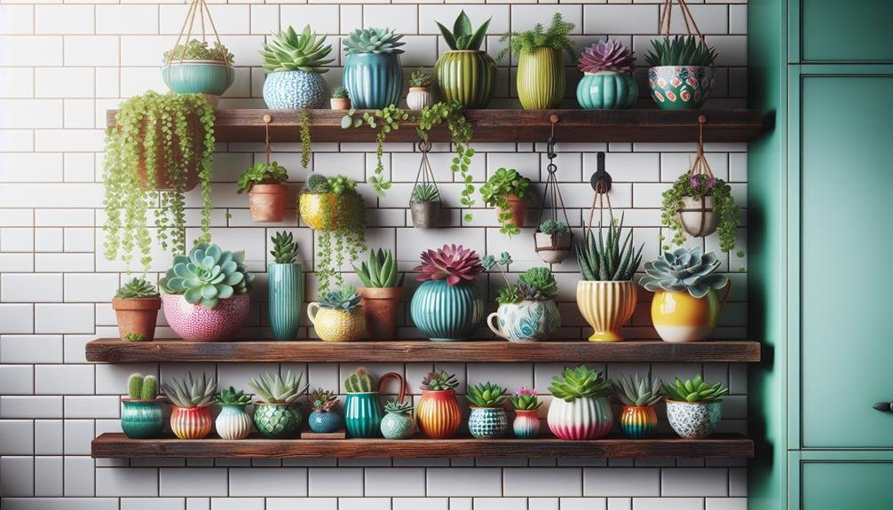 vintage inspired planters for kitchens