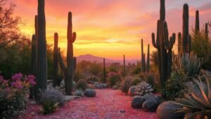 budget friendly cacti landscaping