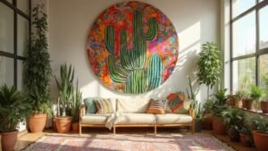 cactus wall art trend