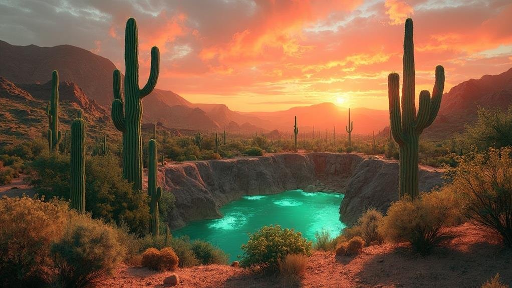 desert plants conserving water