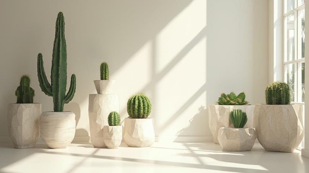 minimalist cactus displays trending
