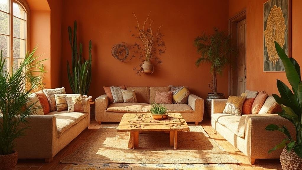 select vibrant warm colors