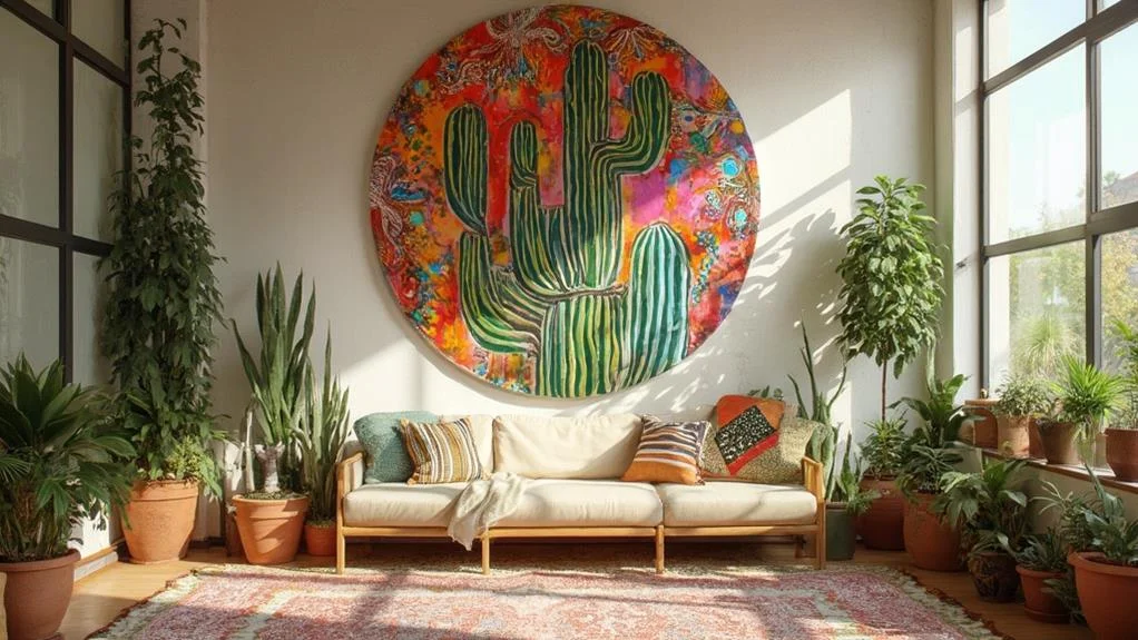 cactus wall art trend